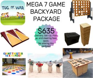 Mega 7 Game Backyard Package Party Rental